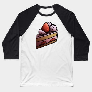 Strawberry Cake Baseball T-Shirt